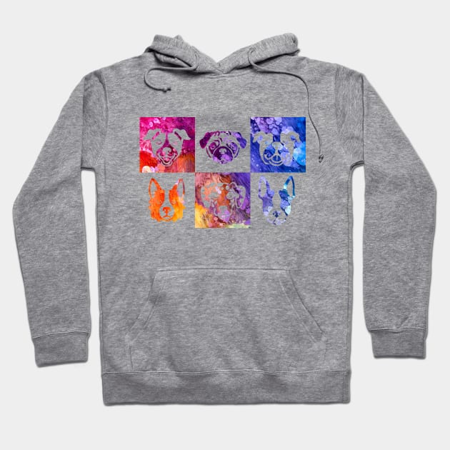 Happy Dogs Hoodie by Azul